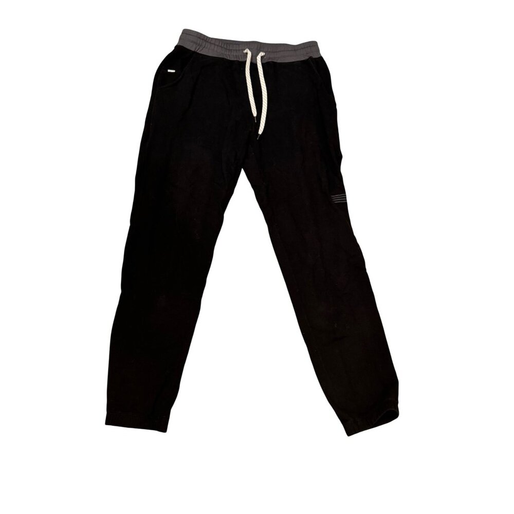 Vuori Sunday Performance Joggers Mens Large Black Cotton Blend Sweatpants